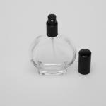 3.4 oz (100ml) Watch-Shaped Clear Glass Bottle with Fine Mist Spray Pumps