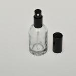 1.7 oz (50ml) Barrel-Style Clear Glass Bottle (Heavy Base Bottom)  with Treatment Pumps