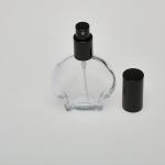 1.7 oz (50ml) Watch-Shaped Clear Glass Bottle with Fine Mist Spray Pumps
