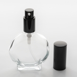 1.7 oz (50ml) Watch-Shaped Clear Glass Bottle with Treatment Pumps