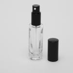 1 oz (30ml) Deluxe Cylinder Bottle Clear Glass (Heavy Base Bottom) with Treatment Pumps