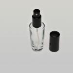 1 oz (30ml) Deluxe Tower-Shaped Clear Glass Bottle (Heavy Base Bottom) with Fine Mist Spray Pumps