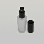 1 oz (30ml) Deluxe Tower-Shaped Frosted Glass Bottle (Heavy Base Bottom) with Fine Mist Spray Pumps