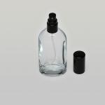 1 oz (30ml) Shoulder-Shaped Clear Glass Bottle (Heavy Base Bottom) with Fine Mist Spray Pumps