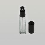 1 oz (30ml) Square Tall Clear Glass Bottle with Fine Mist Spray Pumps