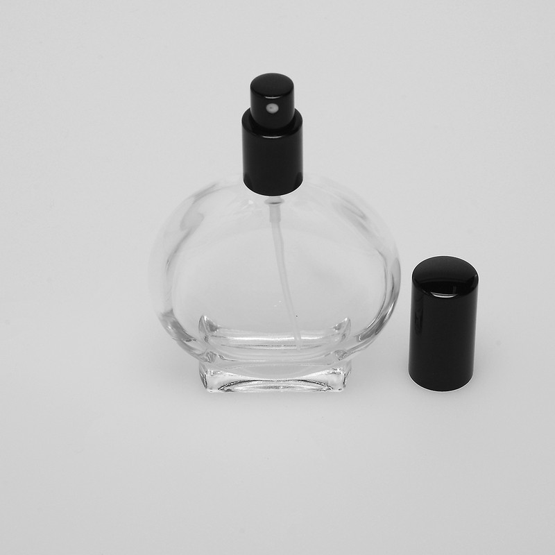 3.4 oz (100ml) Door-Shaped Square Glass Bottle with Fine Mist Spray Pumps