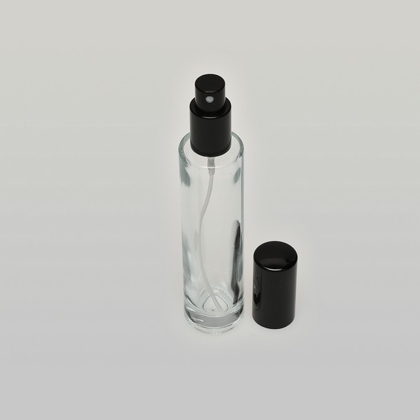 30ml 50ml 100ml cylindrical vertical stripe empty perfume bottle with spray  mist