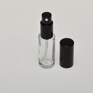 1/2 oz (15ml) Deluxe Cylinder Bottle Clear Glass  with Treatment Pumps
