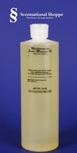 Unscented Mediterranean Natural Massage Oil with Vitamin E
