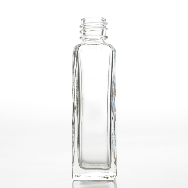 1 oz (30ML) Square Tall Clear Glass Bottle with Serum Droppers