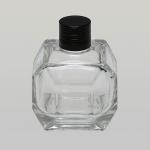 2 oz (60ml) Super Deluxe Globe-Cut Clear Glass Bottle (Heavy Base Bottom) with Screw-on Caps