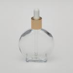 1 oz (30ml) Deluxe Watch-Style Clear Glass Bottle with Serum Droppers