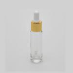 1/2 oz (15ml) Cylinder Bottle Clear Glass with Serum Droppers