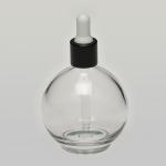 4 oz (120ml)  Sphere Clear Glass Bottle with Serum Droppers