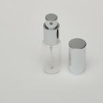 1/2 oz (15ml) Short Tube-Style Clear Glass Bottle with Fine Mist Spray Pumps