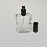 3.4 oz (100ml) Door-Shaped Square Glass Bottle  with Treatment Pumps