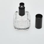 2 oz (60ml) Super Deluxe Globe-Cut Clear Glass Bottle (Heavy Base Bottom) with Treatment Pumps