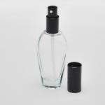 1.7 oz (50ml) Tear-Drop Deluxe Clear Glass Bottle (Heavy Base Bottom) with Treatment Pumps