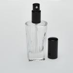 1.7 oz (50ml) Line-Shaped Clear Glass Bottle (Heavy Base Bottom) with Treatment Pumps