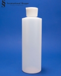 8 oz High Density Plastic with Natural-Flip Top