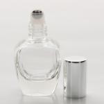 1/3 oz (10ml) V-Shaped Bottle with (Heavy Base Bottom) with Stainless Steel Roller and Color Cap