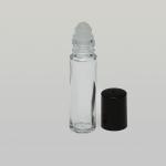 1/3 oz (10ml) Roll-On Cylinder Bottle Clear Glass