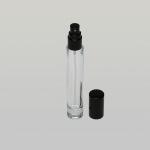 1/3 oz (10ml) Deluxe Round Clear Glass Bottle with Heavy Base (Fine Mist Spray Pumps)