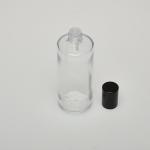 4 oz (120ml) Splash-on Clear Cylinder Glass Bottle with Orifice/Color Caps
