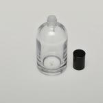 Splash-on 3.4 oz (100ml) Barrel-Style Clear Glass Bottle (Heavy Base Bottom)with Orifice/Color Caps