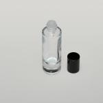 1 oz (30ml) Splash-on Slim Clear Glass Cylinder Bottle (Heavy Base Bottom) with Orifice/Color Caps
