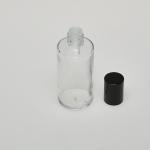2 oz (60ml) Splash-on Clear Cylinder Glass Bottle with Orifice/Color Caps