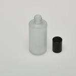 2 oz (60ml) Splash-on Clear Frosted Glass Bottle with Orifice/Color Caps