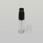 1/3 oz (10ml) Cylinder Bottle Clear Glass with Fine Mist Spray Pumps (Plastic)