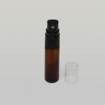 1/3 oz (10ml) Cylinder Bottle Amber Glass with Fine Mist Spray Pumps (Plastic)